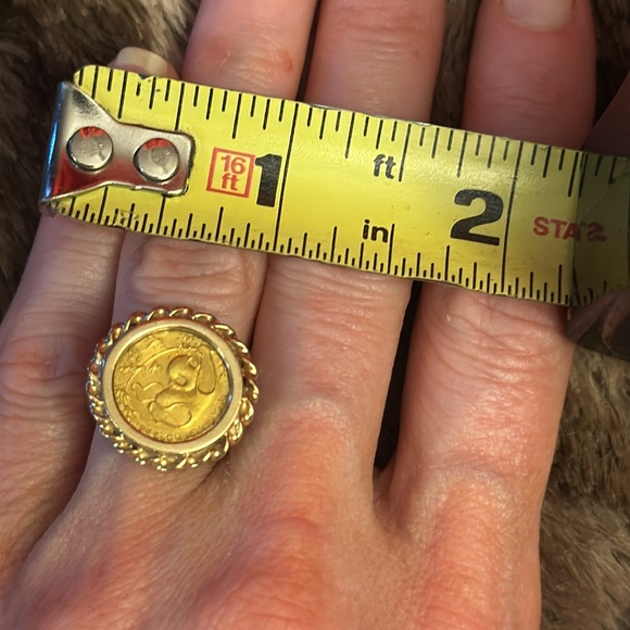 WOW POSHMARK - Authentic Gold Coin Panda Ring - Picture 8 of 16
